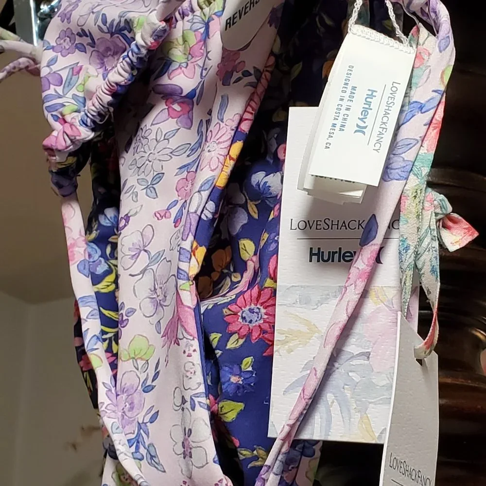 NWT LoveShackFancy x Hurley Cheeky Bikini Set XS - Picture 4 of 12